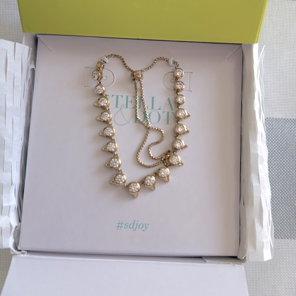 Stella & Dot Renegade Crystal Pulley Bracelet